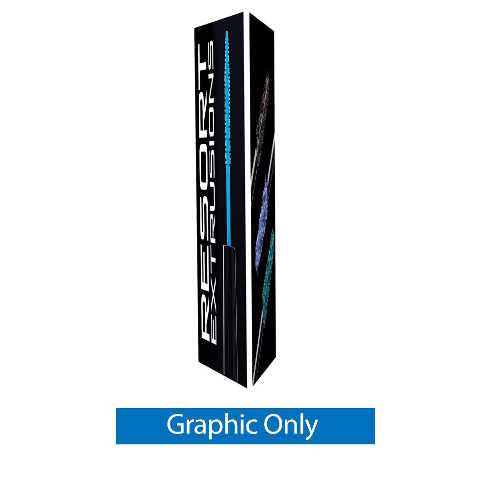 Big Sky Triangle Tower Silver Frame — 2x8 Graphic Only